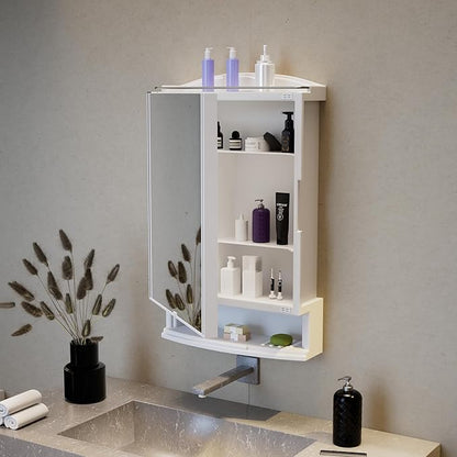 URBAN CHOICE storage washbasin rack and shelf Polypropylene Wall Shelf  (Number of Shelves - 6, White)