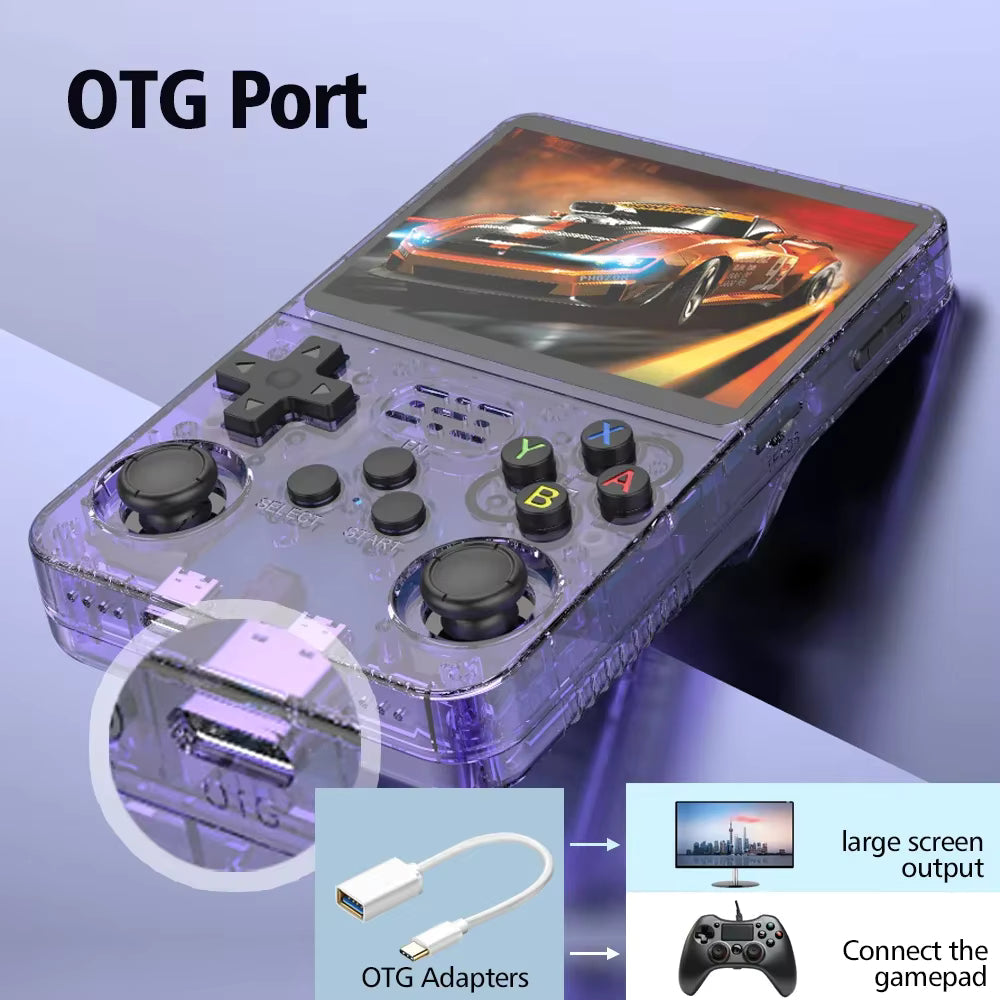 HN-R36S-Wifi Handheld Retro Game Console – 64GB, 3.5-inch Display with WIFI support