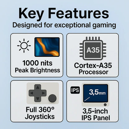 HN-R36S-Wifi Handheld Retro Game Console – 64GB, 3.5-inch Display with WIFI support