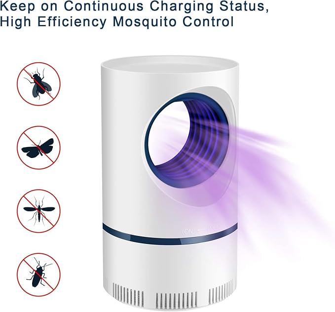 PYXBE Mosquito Killer Lamp USB Electric Nano Wave Anti Fly Bug Night Light killar Lamp Electric Insect Killer Indoor  (Suction Trap)